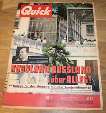 "QUICK" ILLUSTRIERTE  15. März 1958 Nr. 11