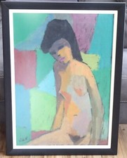 Heinrich ARRIGO WITTLER 1918-2004 Worpswede "Akt Mädchen" 56x76cm #122