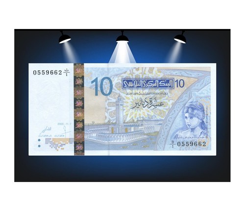 Banknote dinars tunesien - 10,