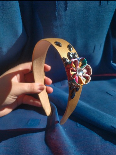 Schmuckring satin gold blume - -,