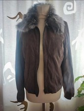 Mauritius Damenjacke Lammleder grau mit Echtfell – hochwertige Qualität – NEU