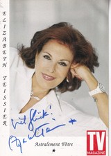 Autogramm - Elizabeth Teissier