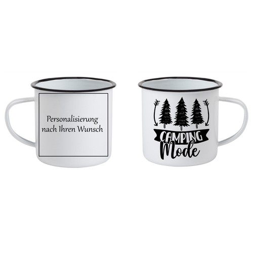 Personalisierte emaille tasse - personalisierte,