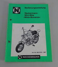 Betriebsanleitung / Handbuch Neckermann Mini-Bike Moto-Bonanza Stand 10/1970 