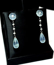 Elegante Ohrringe  Aquamarin