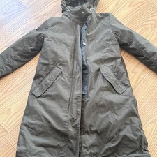 ZARA green HIGH COLLAR WATER