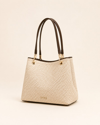 Zyva ivory woven tote - tote, damen