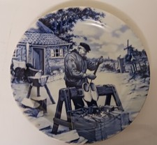 Delfter Wandteller, Blauw