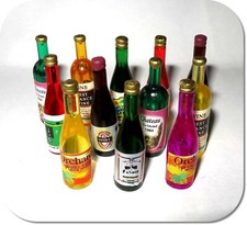 Miniatur Weinflaschen, 12-tlg, Set, NEU