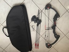 Kinder Compoundbogen von Yak Archery mit Tasche und 4 Pfeile + Armschutz