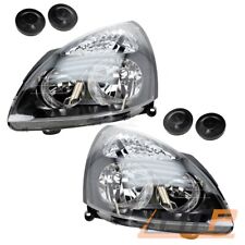 2x SCHEINWERFER SET H7/H1 SCHWARZ LINKS + RECHTS FÜR RENAULT CLIO 2 B 01-05