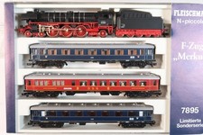 Fleischmann 7895 Zugset F-Zug "Merkur" Dampflok BR 01.10 + 3 Personenwagen N OVP