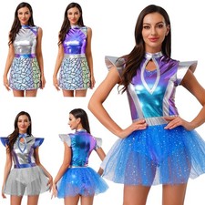 DE Damen Alien Cosplay Kostüm