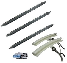 3x Reifen Montier Hebel Eisen Set 250mm + Felgenschoner für Mofa Roller Motorrad