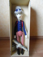 STEIFF PUPPE - UNCLE SAM - REPLIKA - 1994 - LIMITED EDITION NUR 1000 STÜCK