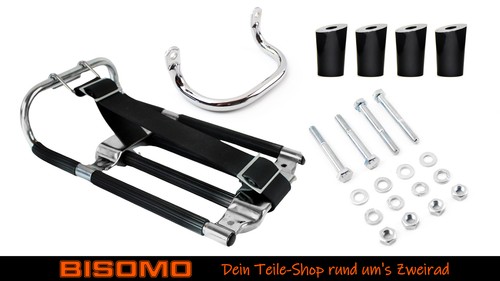 Gepäckträger chrom schwarz - gepäckträger, chrom/schwarz
