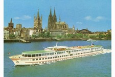 Binnenschiffe, Kabinenschiff " Deutschland ",  Alte Original-AK, BI 200