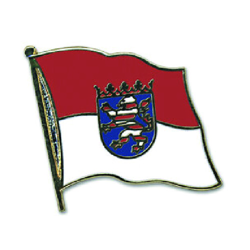 Flaggen pin vergoldet hessen - flaggen-pin,