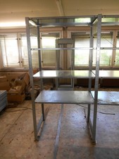 Schwerlast-Steckregal Anbauregal mit 5 Böden 100cmx60cm Stahl verzinkt Höhe 2m