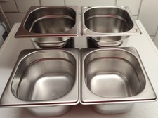 4 x 1/6 GN Behälter, Tiefe 100 mm (10er) & 150mm (15er)