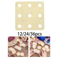 Webkarten, quadratisch, Webstuhl-Zubehör, 9 Löcher für Bastelwerkzeug, DIY