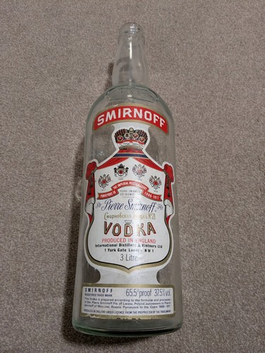 Vintage smirnoff vodka liter - smirnoff,