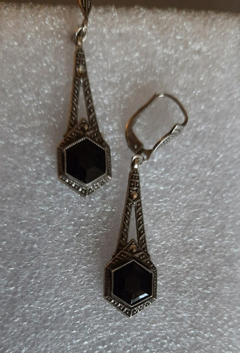 Schmuck+Ohrhänger+Onyx
