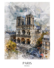 paris4 A1-A4 Poster Kunst