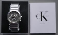 CALVIN KLEIN Quartz Chronograph K2171, neuwertig, graues Ziffernblatt, full set