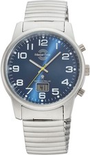 MASTER TIME Armbanduhr Herren MTGA-10823-32M Quarz Funk Edelstahl 41mm