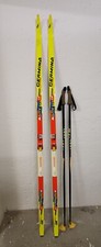 Langlaufski Set gebraucht,  195 cm, Bindung Salomon, Leki Stöcke 140 cm