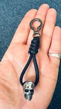 Schlüsselanhänger Rocker Biker Harley Skull Paracord Tyr Totenkopf Gothic J1.15