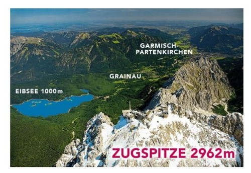 Zugspitze magnet foto eibsee - zugspitze,