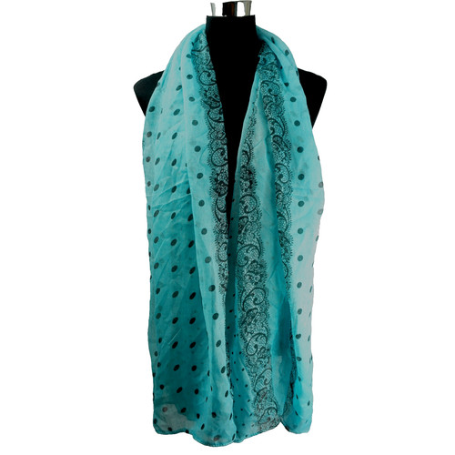 Damen schal halstuch - schal, blau