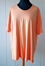 Kjbrand Shirt, zartorange, 1/2arm, Glitzerapplikation,   Gr.48  Nr.814