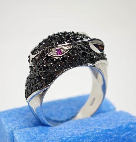 Panther ring 925 silber - panther,