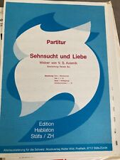 Sehnsucht und Liebe Walzer Avsenik R. Bui Partitur + Stimmen Akkordeon Noten