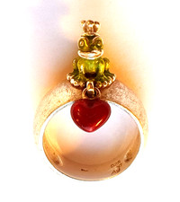 Froschkönig Ring Silber 925