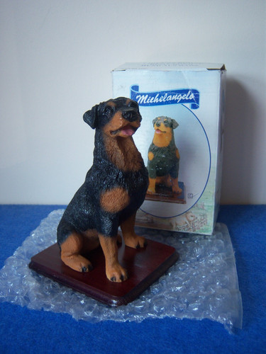 Rottweiler resin hund ornament - rottweiler,