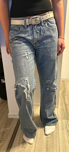 Vintage y2k jeans backprint - jeans,