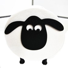 Toilettenpapierhalter schwarzes Schaf Badezimmer stehend Klopapierhalter Shaun