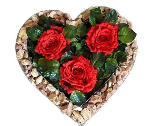 Herz rosen grablaterne - herz,