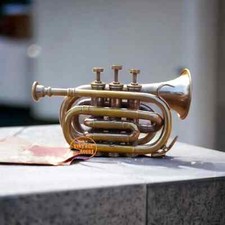 Maritim Messing Antik Trompete