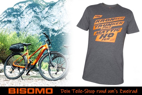 Ktm damen shirt grau - ktm, t-shirt