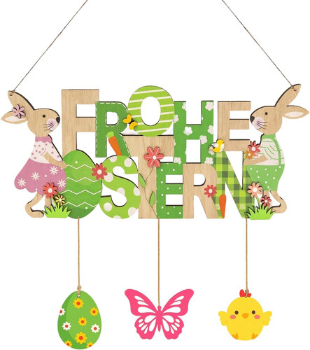 Oster deko holzschild frohe - oster,