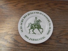 DDR  Werbe Teller Schlacht bei Jena Auerstedt  14.10 1806     180.Jahrestag
