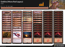 MTG Magic the Gathering 60 Karten Deck - Goblins (Mono Red Legacy)