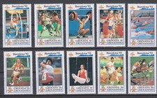 Olympia 1992 - Fussball - GRENADINEN - Satz 10W postfrisch