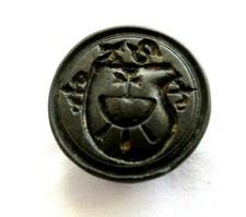 Antike Petschaft Siegel mit Wappen runde Siegelplatte Initialen AS 15./16..Jh.