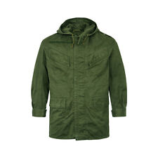 Original Army Parka Belgian Military Surplus Combat Vintage Field Coat Olive Neu